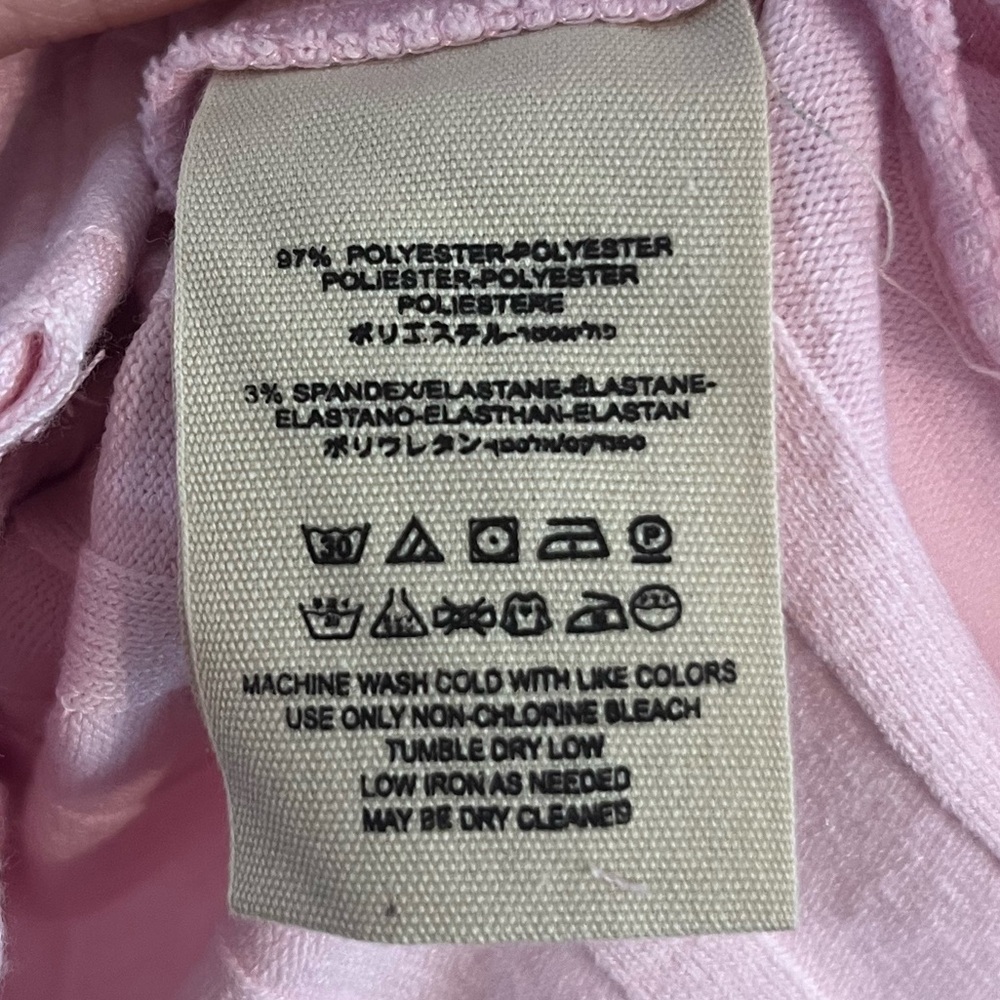 NWOT. Free People Pink Ribbed Button-Front Top - Picture 5 of 5